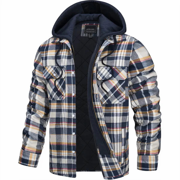 Andrea™ | Giacca scozzese con cappuccio artigianale