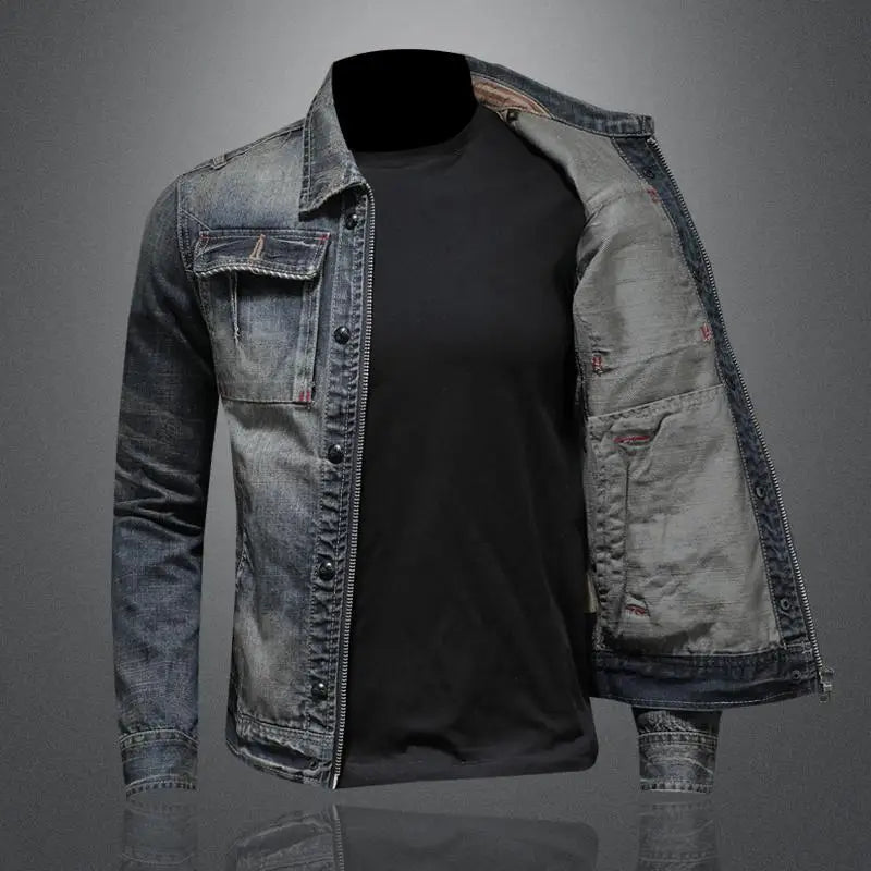 Carlo™ | Giacca autunnale in jeans traspirante